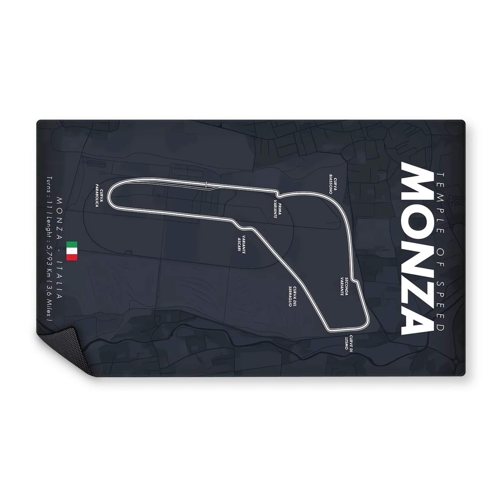 Mousepad Mapa de Monza 100x60 Classic | Custom
