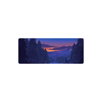 Mousepad anochecer nevado 82x32 PRO | Custom