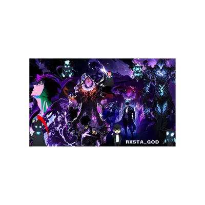 Mousepad Solo Leveling Rasta God 100x60 PRO | Custom