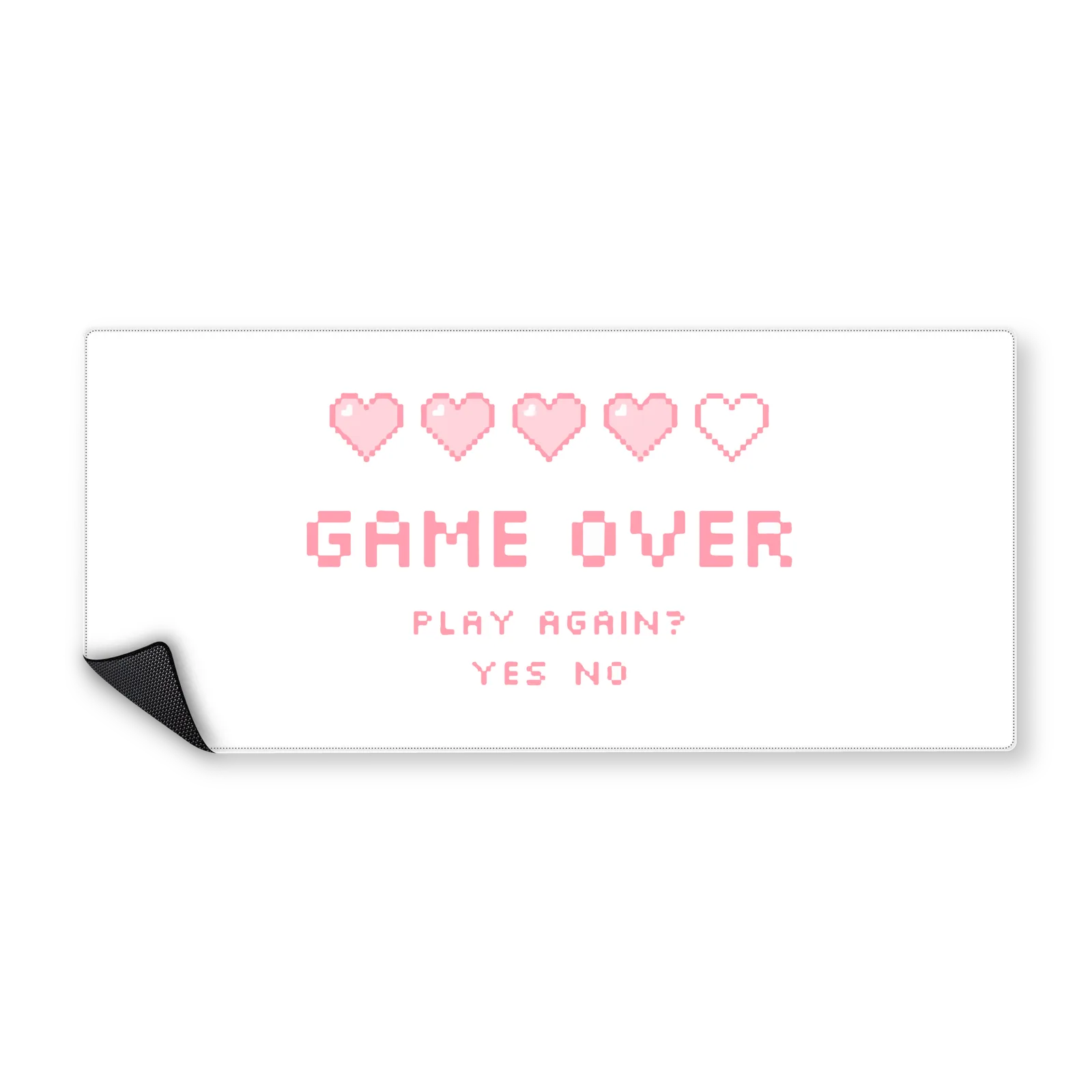 Mousepad Game over rosa 90x40 Classic | Custom