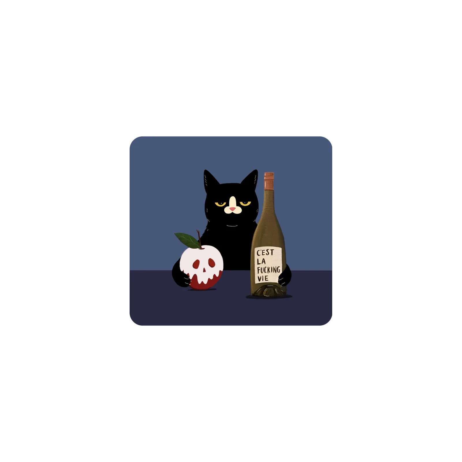 Mousepad gatito enojado 22x21 PRO | Custom