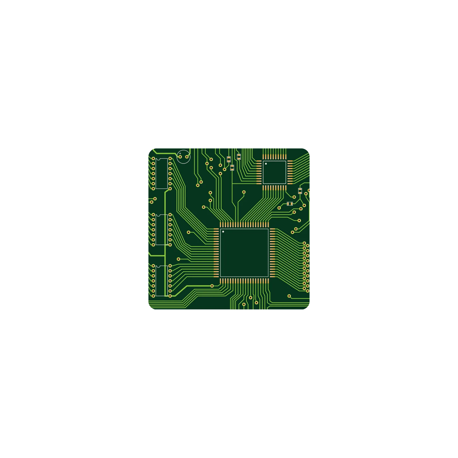 Mousepad PCB Electronica 25x25 Classic | Custom