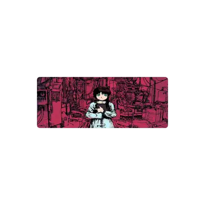 Mousepad Lain fondo rojo 82x32 Classic | Custom