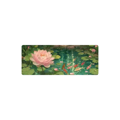 Mousepad Flor de loto y peces koi 82x32 PRO | Custom