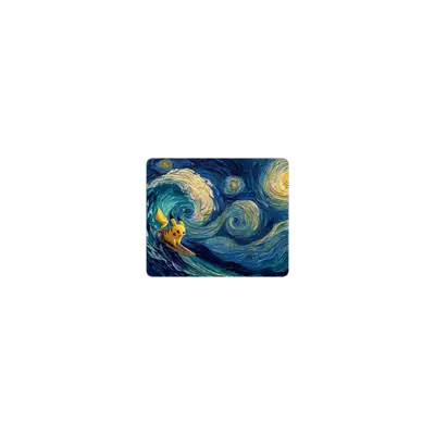 Mousepad Pikachu Van Gogh 30x25 PRO | Custom