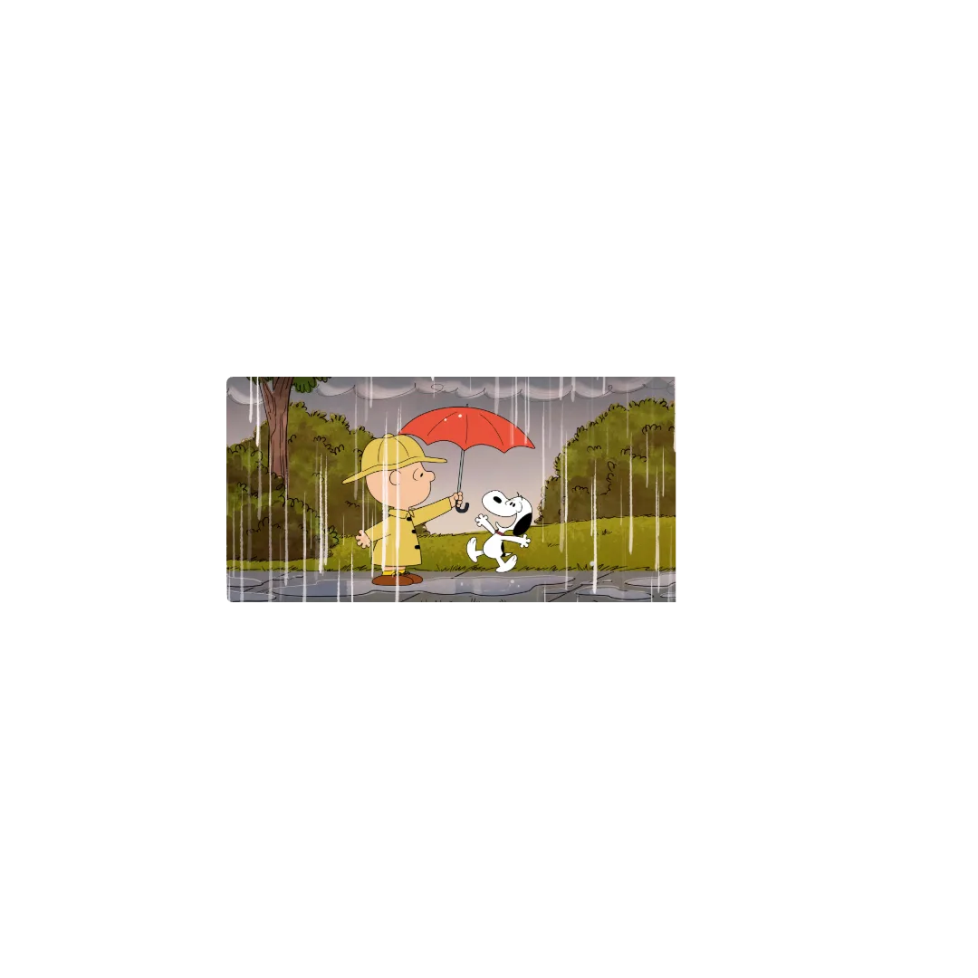 snoopy lluvia