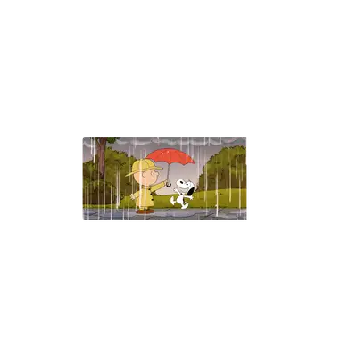Mousepad snoopy lluvia 60x30 Classic | Custom
