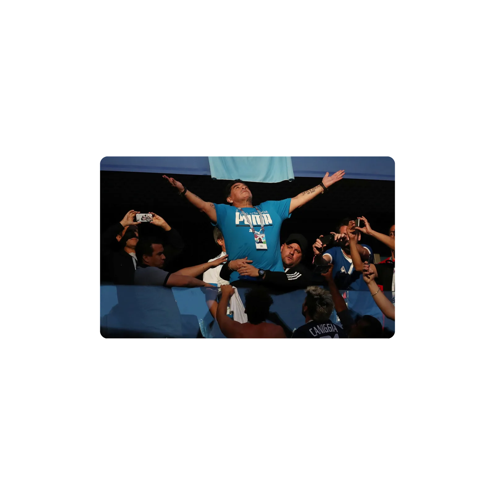 Mousepad maradona aura 78x48 Classic | Custom