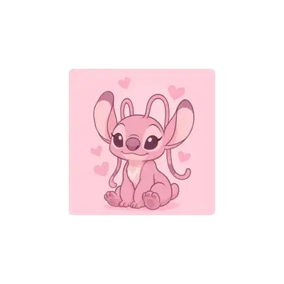 Mousepad Stitch rosa1 20x20 Classic | Custom