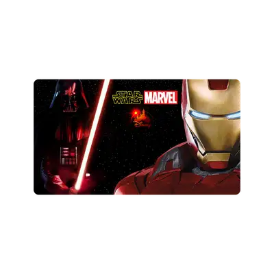 Mousepad Darth Vader y Ironman 90x50 Classic | Custom