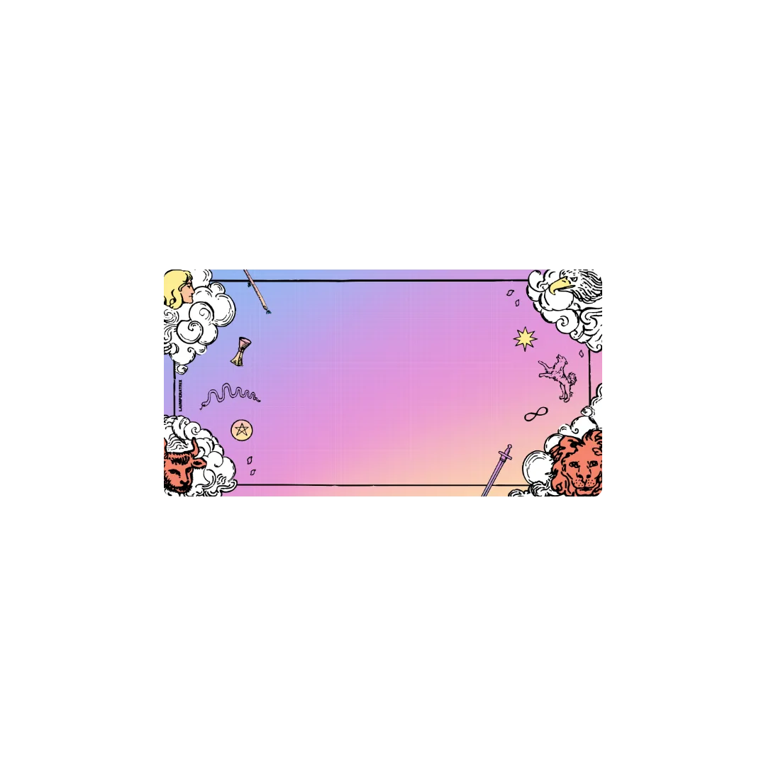 Mockup Mousepad Gradient 58x30 Classic | PERSONALIZADO