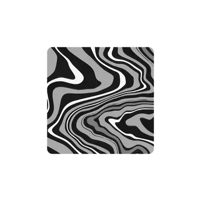 Mousepad Liquid Black and White 50x50 PRO | Custom