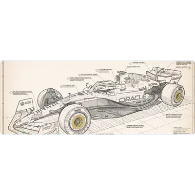 Mousepad f1-rb-suzuka-2024-plano 140x53 Classic | Custom