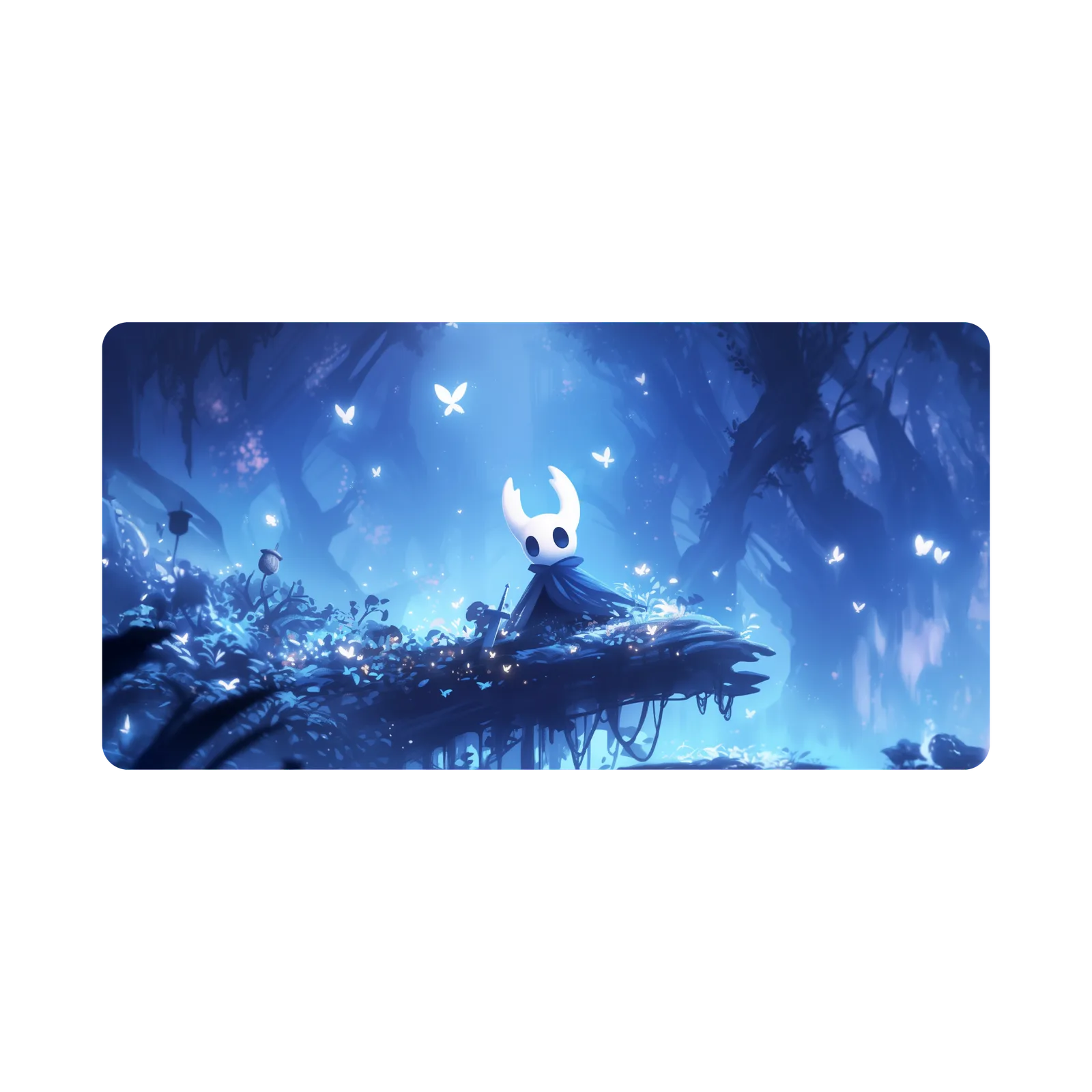 Mousepad Hollow Knight Serene Blue Forest 100x50 Classic | Custom