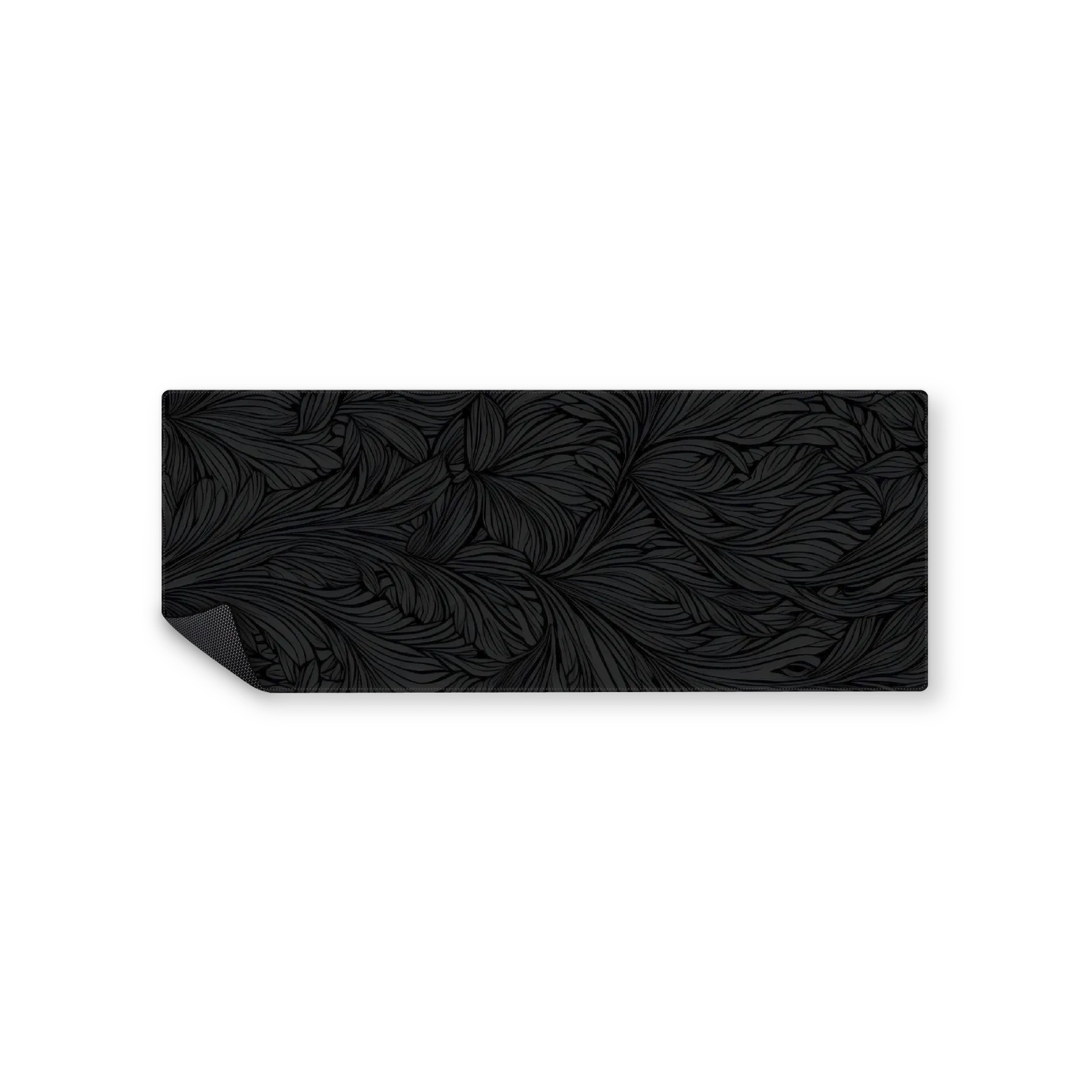 Mousepad black floral 82x32 Classic | Custom