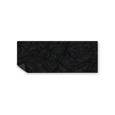 Mousepad black floral 82x32 Classic | Custom