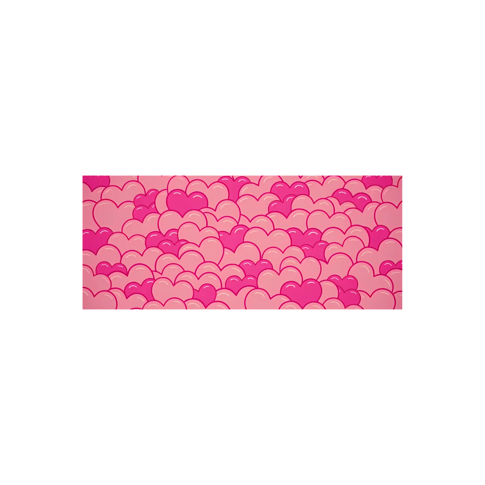 Mousepad pink hearts 85x35 PRO | Custom