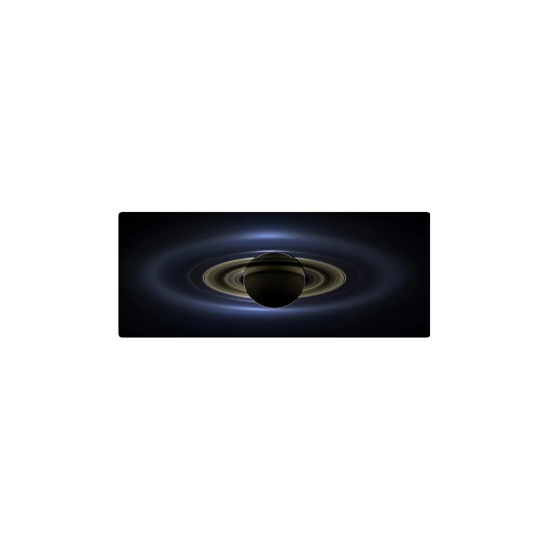 Saturno y la tierra