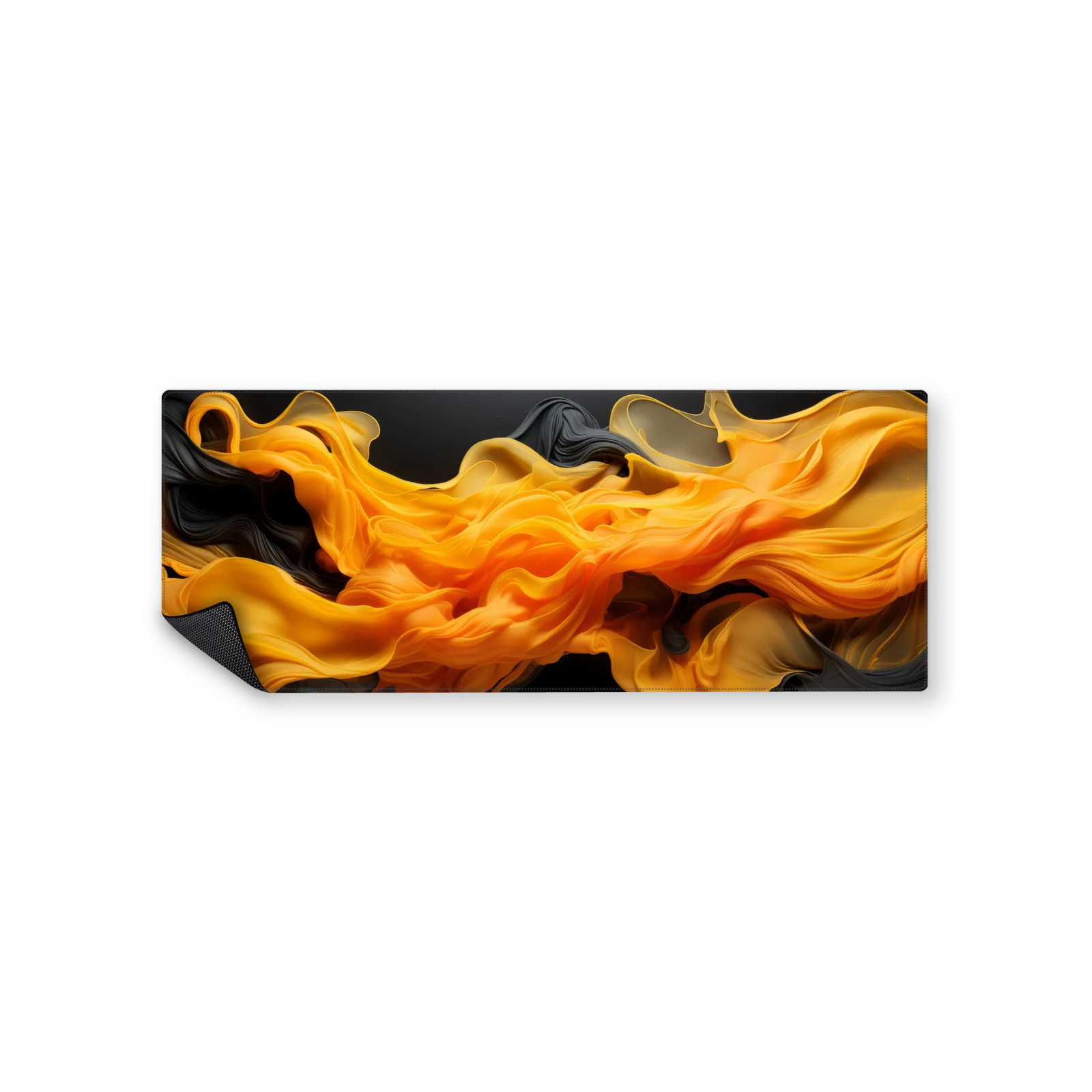 Mousepad Abstracto negro y naranja 82x32 Classic | Custom