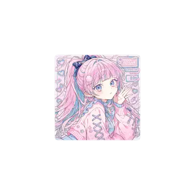Mousepad girly pop pinky 40x40 PRO | Custom