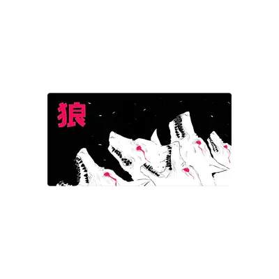 Mousepad lobos anime 80x40 Classic | Custom