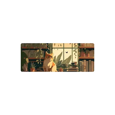 Mousepad Gatito naranja 82x32 PRO | Custom